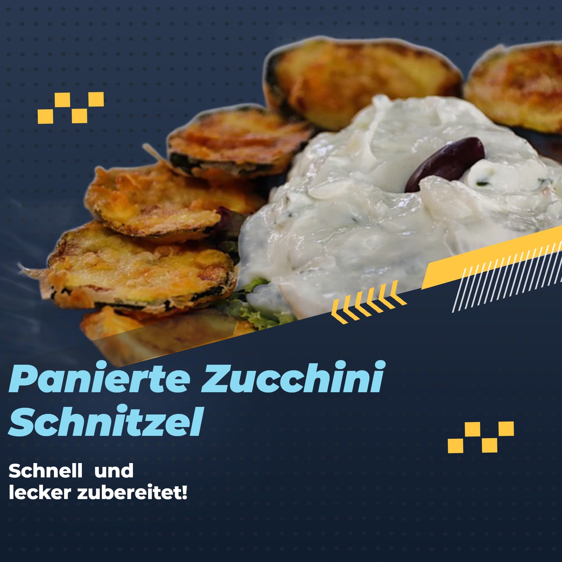 panniderte Zucchinischnitzel