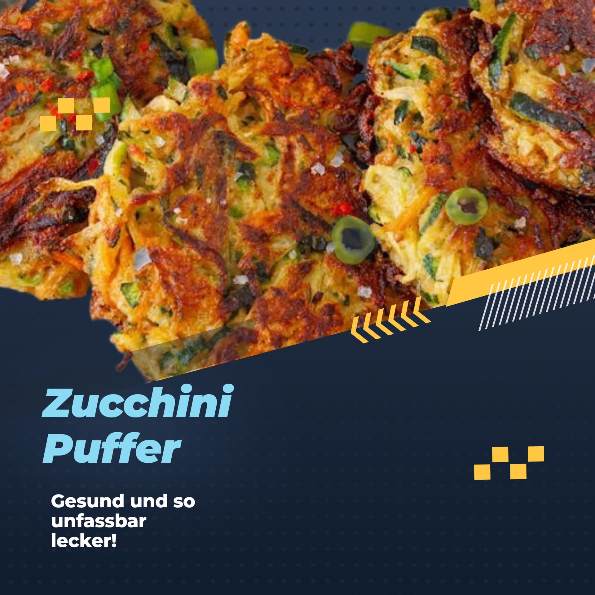 Puffer aus Zucchini