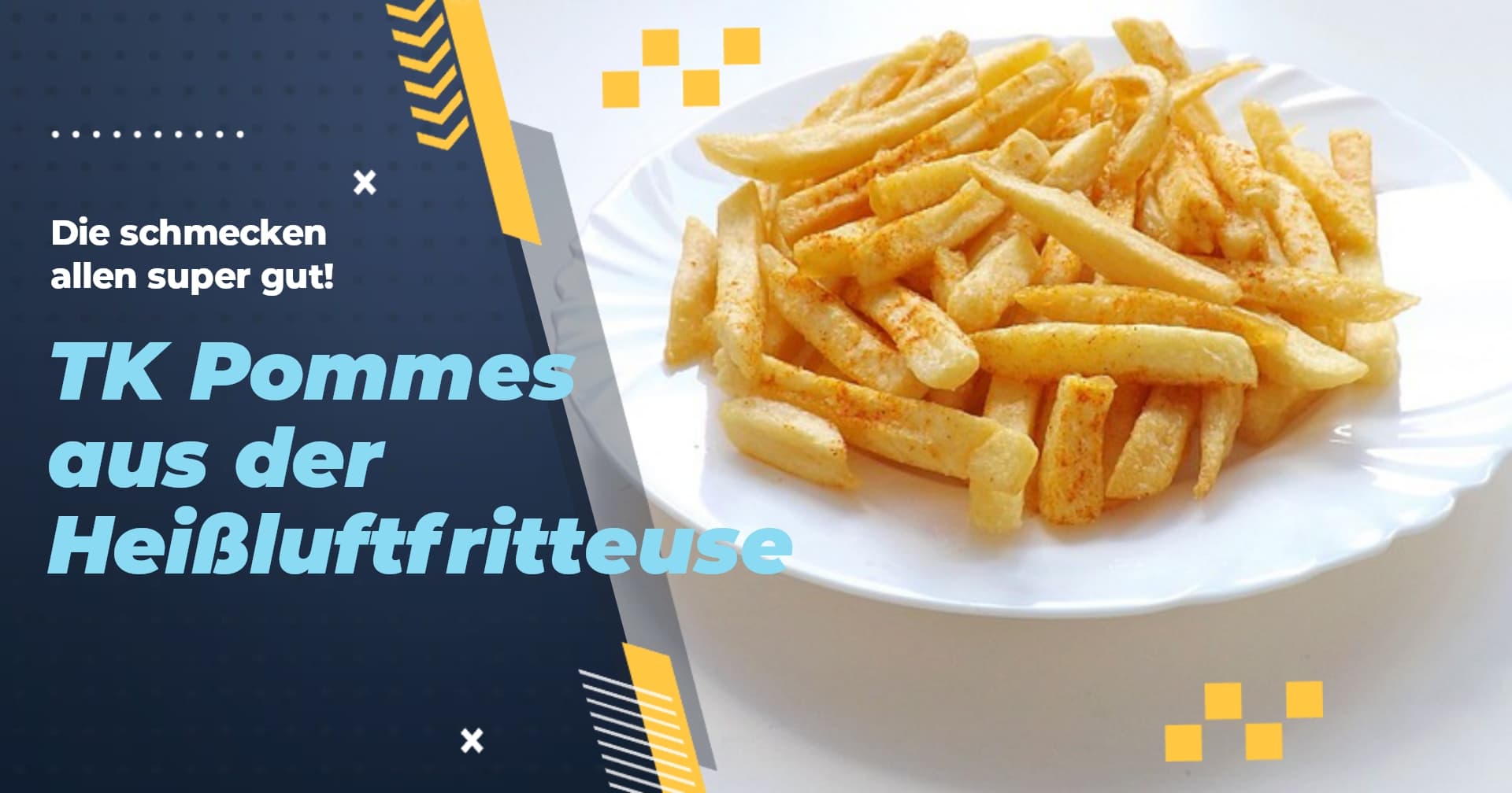 zubereitete Pommes