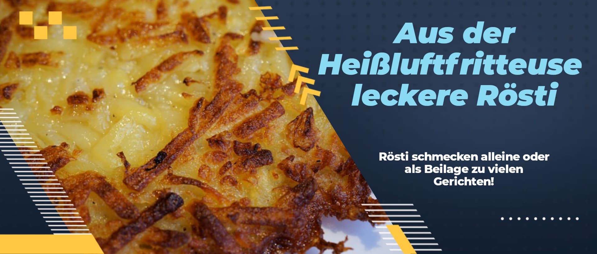 ferige zubereitetes Rösti