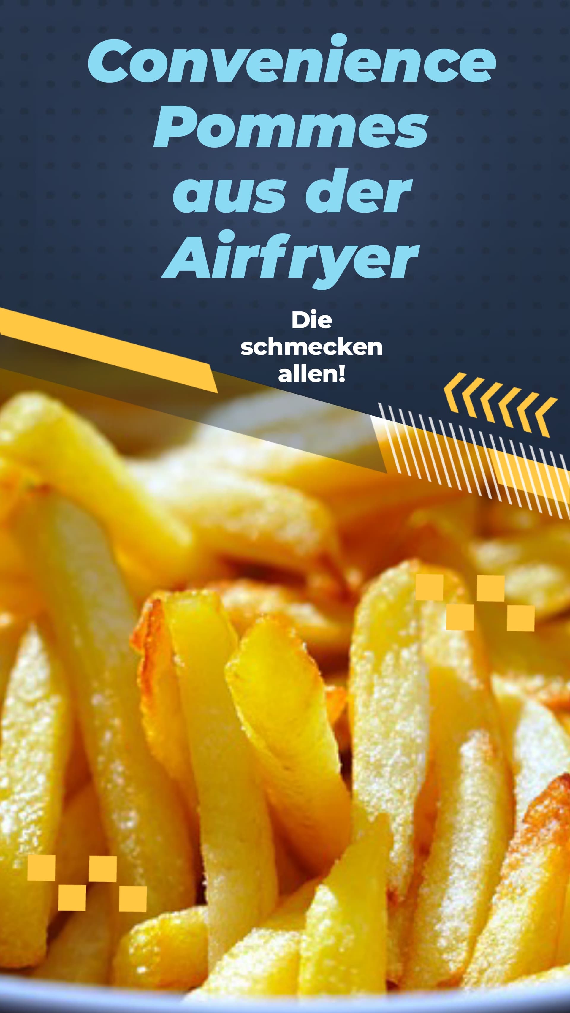 Pommes aufgeschnitten