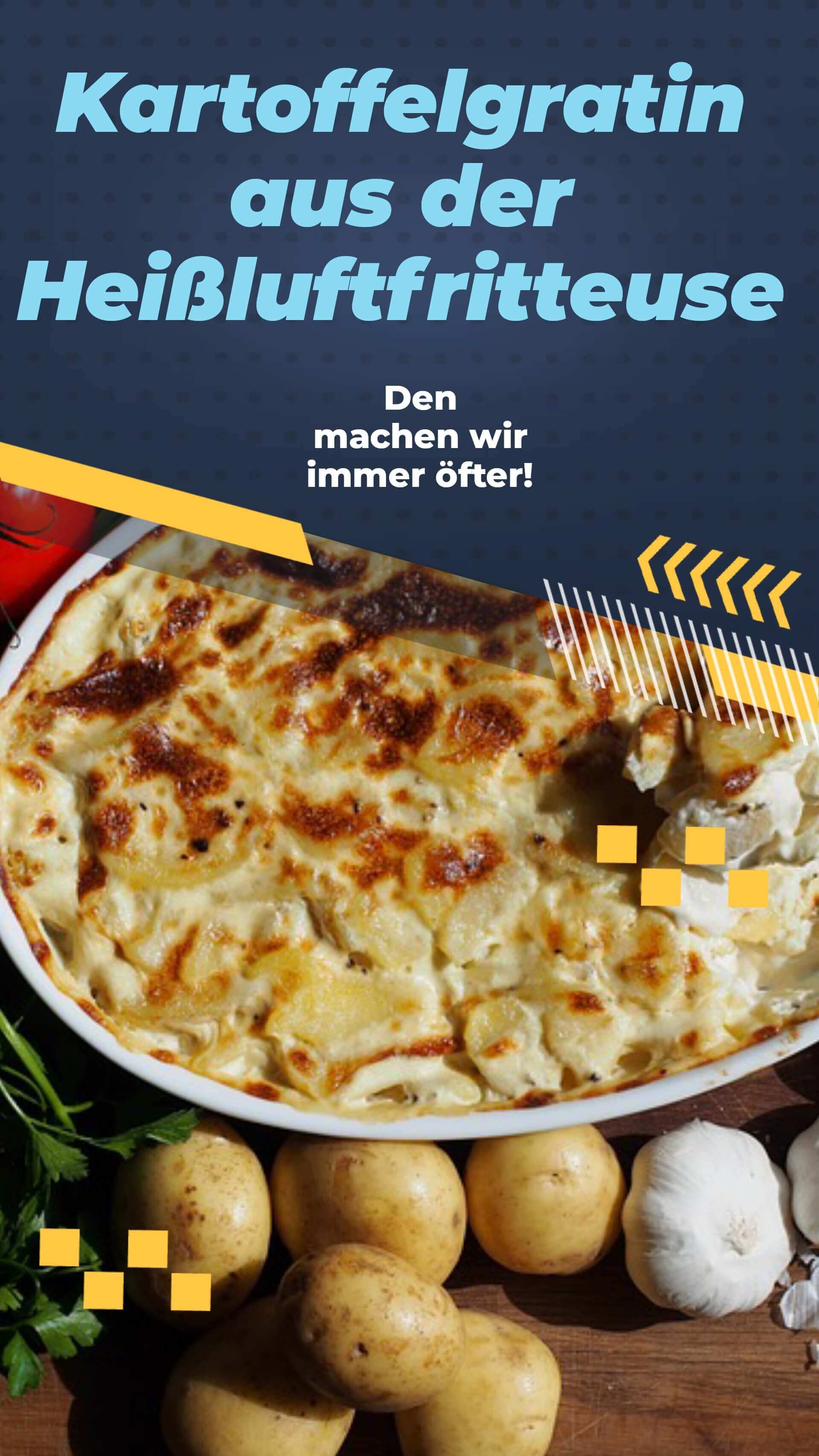 Ein köstlicher Kartoffelgratin in einer Schüssel, ideal für jeden Anlass.