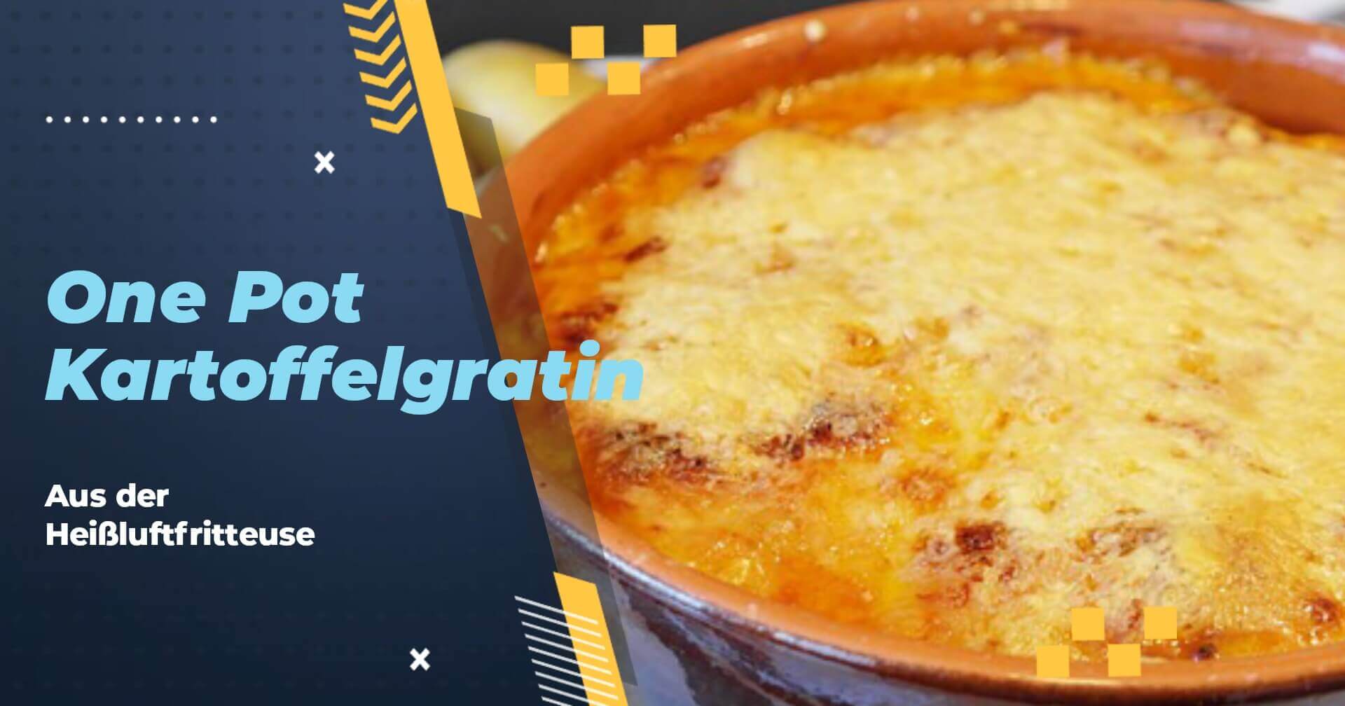 Ein einfaches One-Pot-Gericht: Kartoffelgratin, das in einem Topf wird ein, lecker und unkompliziert.  