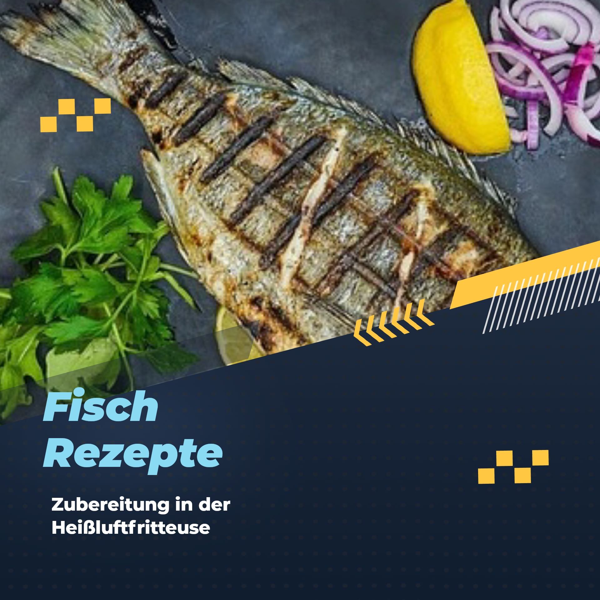 Fisch in der Heißluftfrittteuse zubereitet