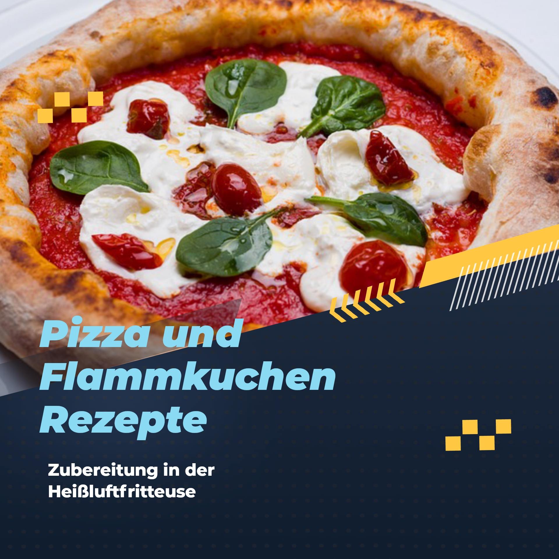 Pizza aus der Heißluftfritteuse